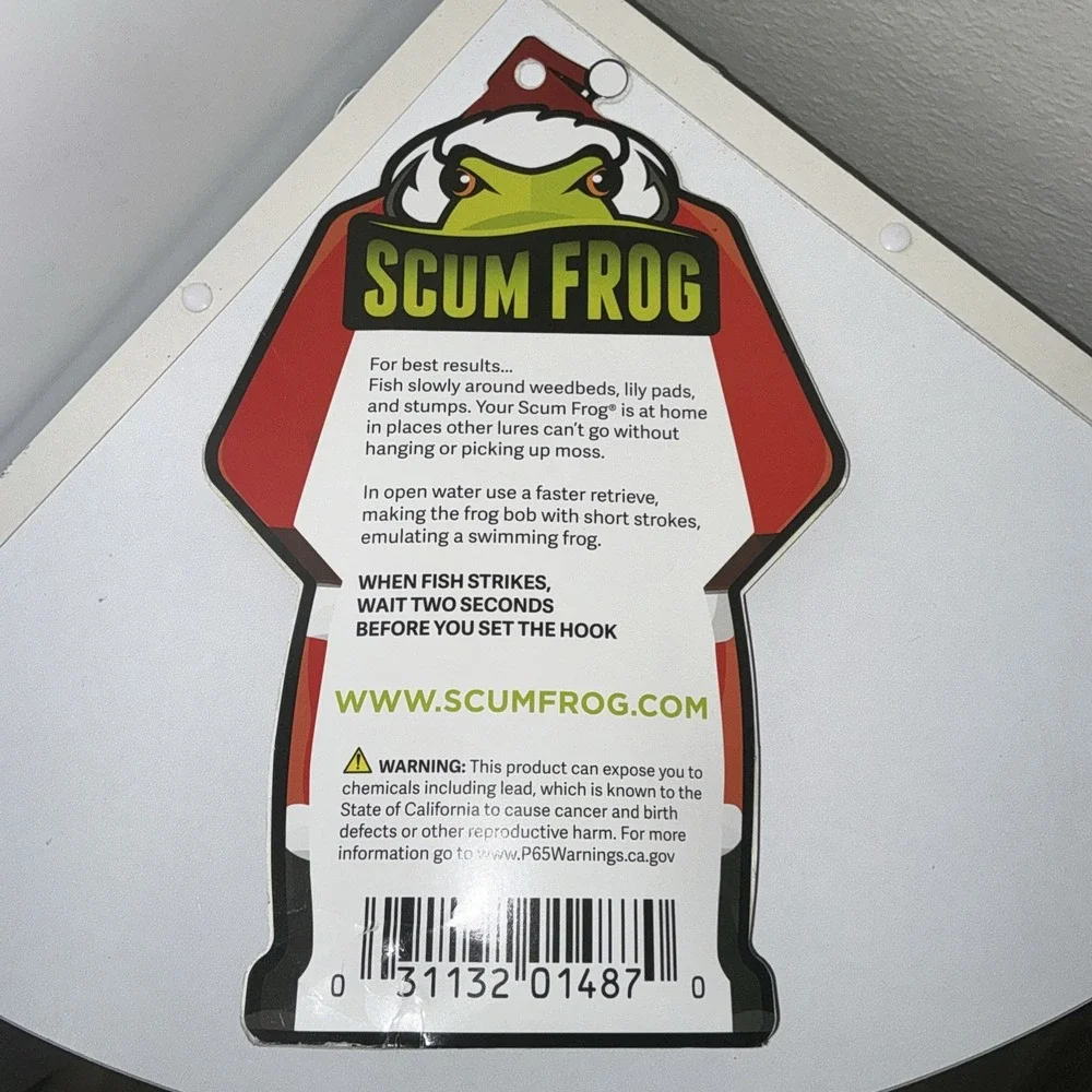 Scum Frog Limited Edition Santa Claus Fishing Lure  Scum Frog Bigfoot NISP